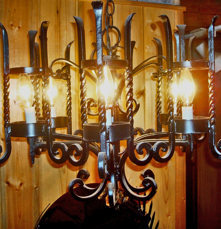 Wrought Iron Chandelier